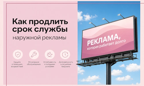 Как продлить срок службы наружной рекламы в Кызыле